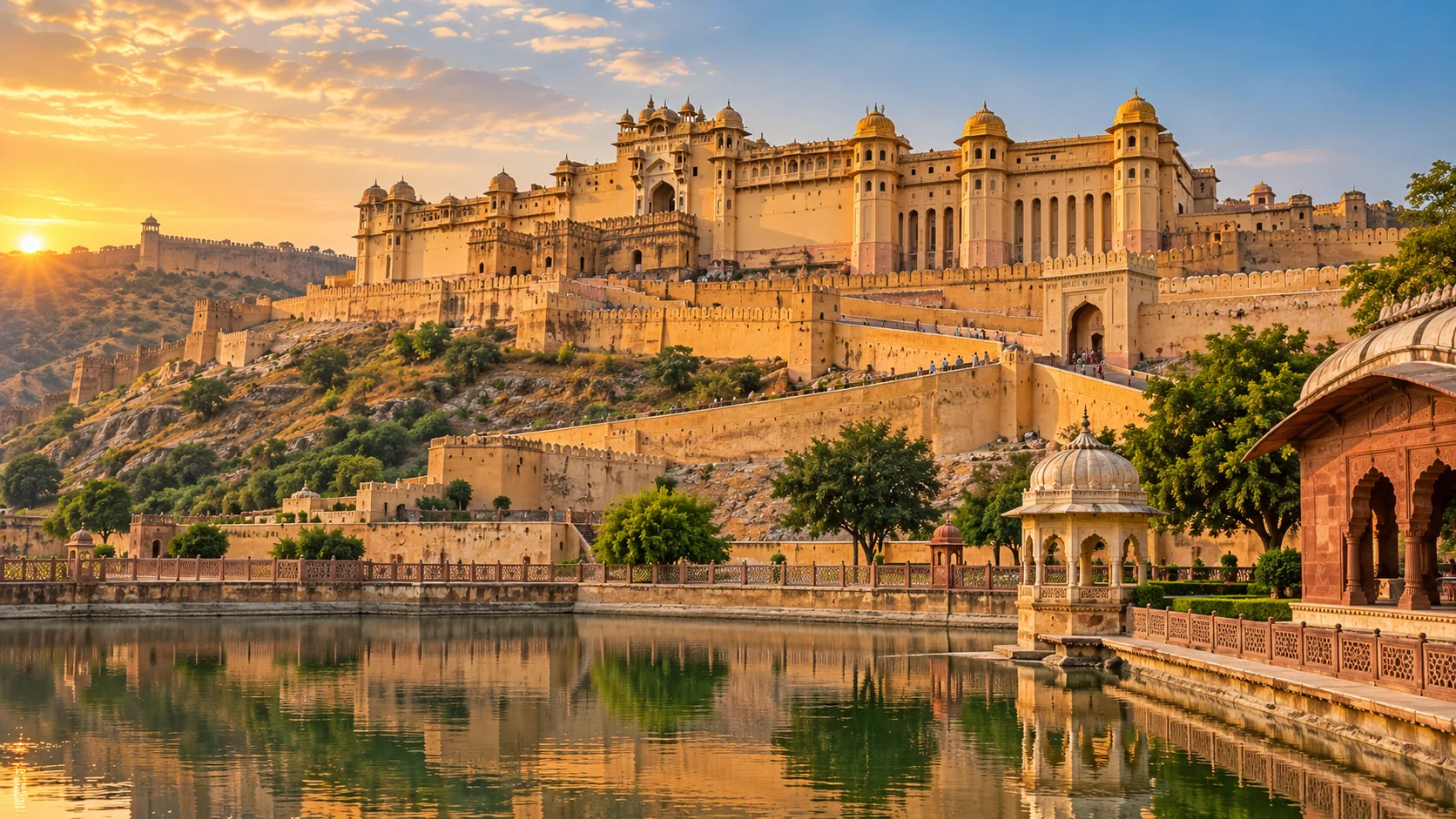 Amer Fort above Jaipur